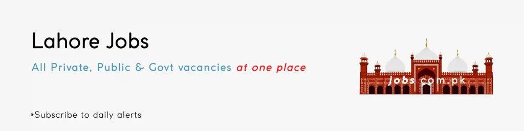 latest Jobs in Lahore 2023